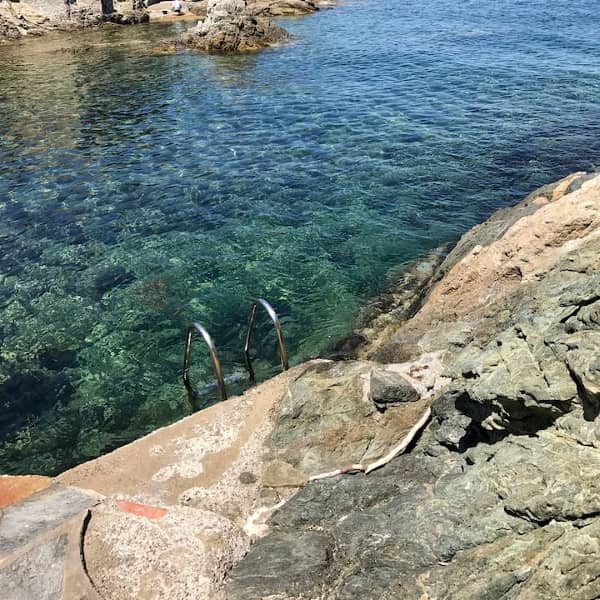 Très vite dans la mer